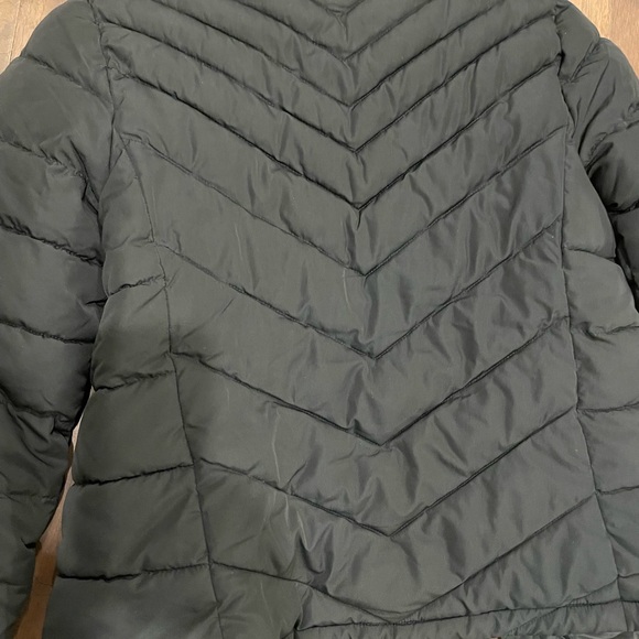 GAP black chevron Quilted skinny Puffer Jacket XS - Picture 3 of 3